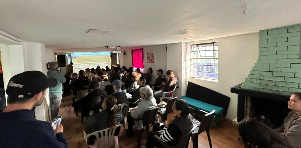 A la socialización asistieron más de 40 personas entre jóvenes, líderes sociales, líderes ambientales, campesinos y habitantes d