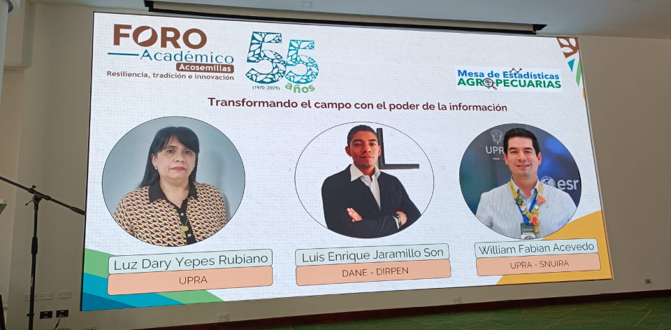 En desarrollo del foro académico Acosemillas 55 años, resiliencia tradición e innovación, la Unidad de Planificación Rural Agrop