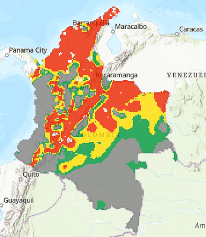 Los territorios con mayor riesgo