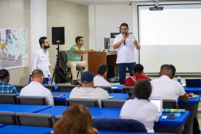Mesa de trabajo con los líderes del Resguardo Hojal La Turbia del Pueblo Awá