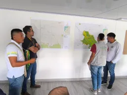 Llegamos a #Pasto para dialogar con las autoridades del Resguardo Indígena Awá Hojal La Turbia (Tumaco y Barbacoas, Nariño), y avanzar en la priorización de las alternativas productivas