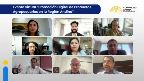 La #UPRA representó a Colombia en el Evento Virtual "Promoción Digital de Productos Agropecuarios en la Región Andina", organizado en el marco de la  @ComunidadAndina .