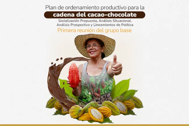 Reunión del Grupo Base: Plan de Ordenamiento Productivo de la Cadena del Cacao y su Agroindustria Reunión del Grupo Base: Plan de Ordenamiento Productivo de la Cadena del Cacao y su Agroindustria