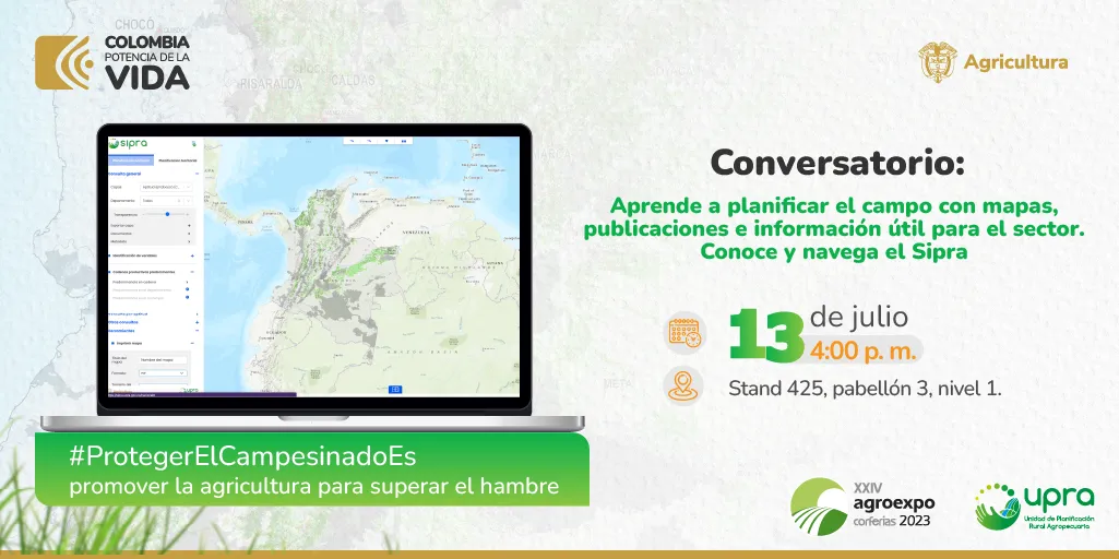 Aprende a planificar el campo con mapas, conoce y navega el SIPRA