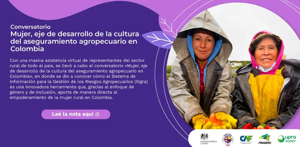 Conversatorio «Mujer, eje de desarrollo de la cultura del aseguramiento agropecuario en Colombia»