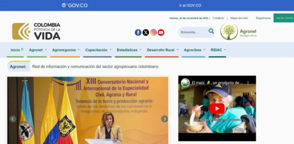 Relevante, oportuna y confiable: ¿por qué los actores del sector agropecuario deben visitar la Red de Información y Comunicación del Sector Agropecuario (Agronet)? Relevante, oportuna y confiable: ¿por qué los actores del sector agropecuario deben visitar la Red de Información y Comunicación del Sector Agropecuario (Agronet)?