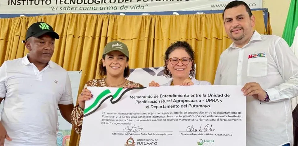 UPRA y Gobernación de Putumayo firman Memorando de Entendimiento por el ordenamiento territorial