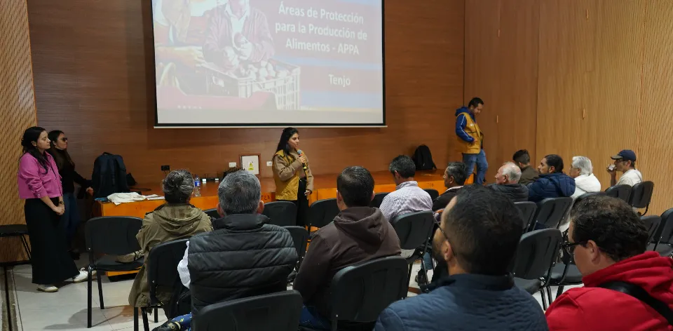 MinAgricultura y UPRA realizaron dos socializaciones en Tenjo sobre las APPA