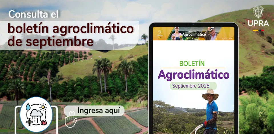 El sector agropecuario colombiano se prepara para riesgos asociados por la probabilidad de lluvias intensas y posible llegada de La Niña: “Proteger la agricultura es proteger la seguridad alimentaria” El sector agropecuario colombiano se prepara para riesgos asociados por la probabilidad de lluvias intensas y posible llegada de La Niña: “Proteger la agricultura es proteger la seguridad alimentaria”