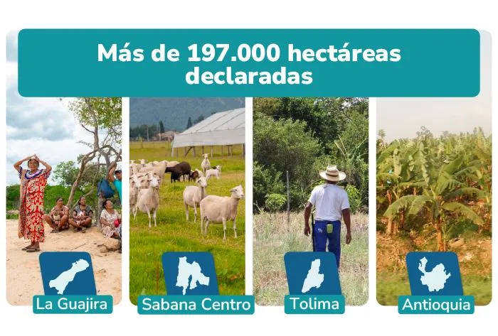 Se declararon Áreas de Protección para la Producción de Alimentos en 31 municipios de cuatro departamentos.
