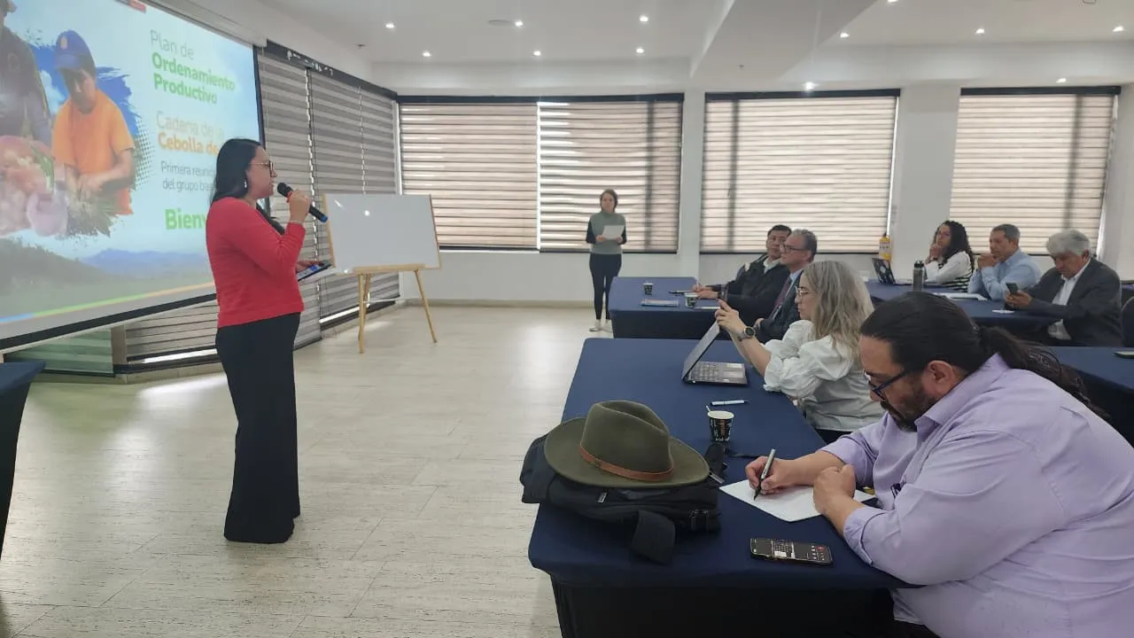Avanza la primera reunión del Grupo Base para la formulación del Plan de Ordenamiento Productivo de la cadena de cebolla de bulbo