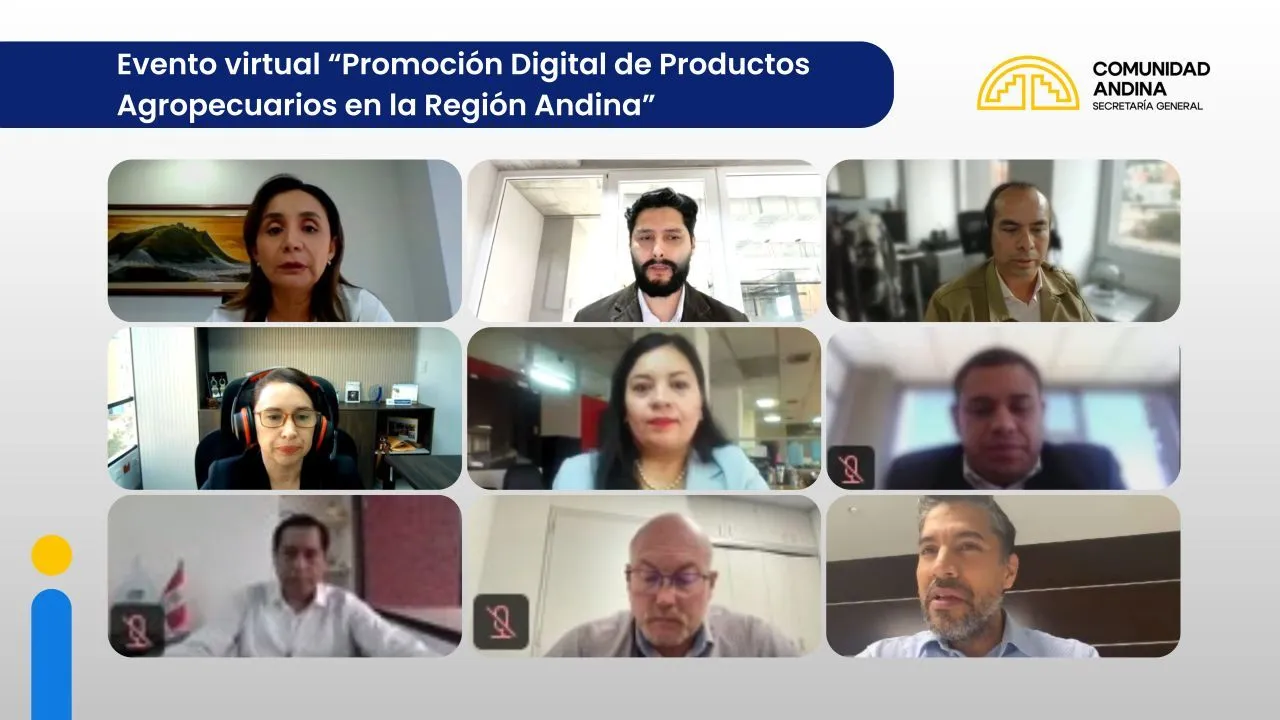 La #UPRA representó a Colombia en el Evento Virtual "Promoción Digital de Productos Agropecuarios en la Región Andina", organizado en el marco de la  @ComunidadAndina .