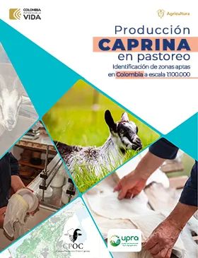 CAPRINE GRAZING PRODUCTION - IDENTIFICATION OF SUITABLE AREAS IN COLOMBIA, SCALE 1:100,000