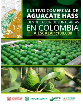 CULTIVO COMERCIAL DE AGUACATE HASS EN COLOMBIA ZONAS APTAS A ESCALA 1:100.000